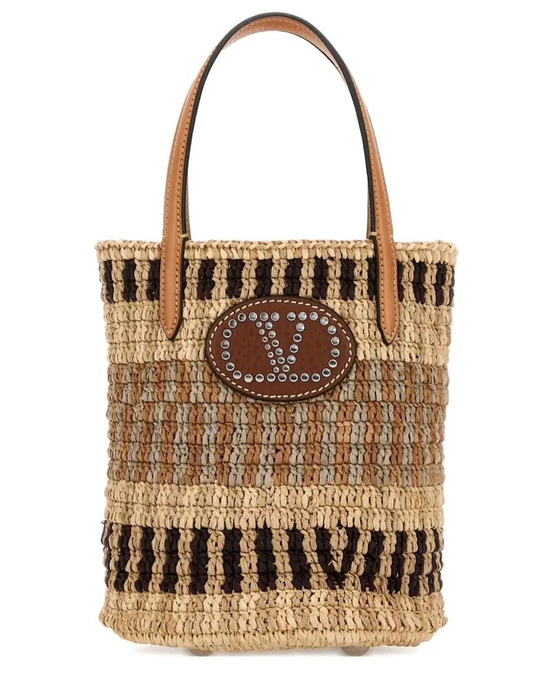 Valentino Garavani small top-handle tote bag - Nude Nude