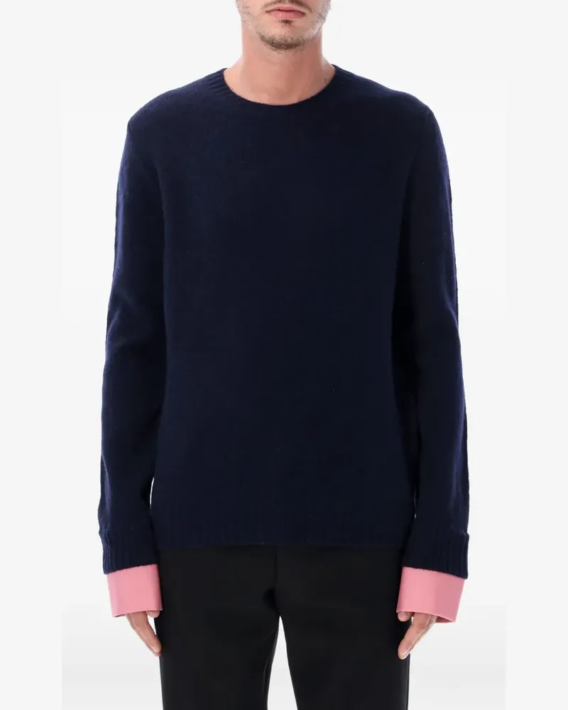 Prada Shetland wool crew-neck sweater - Blau Blau