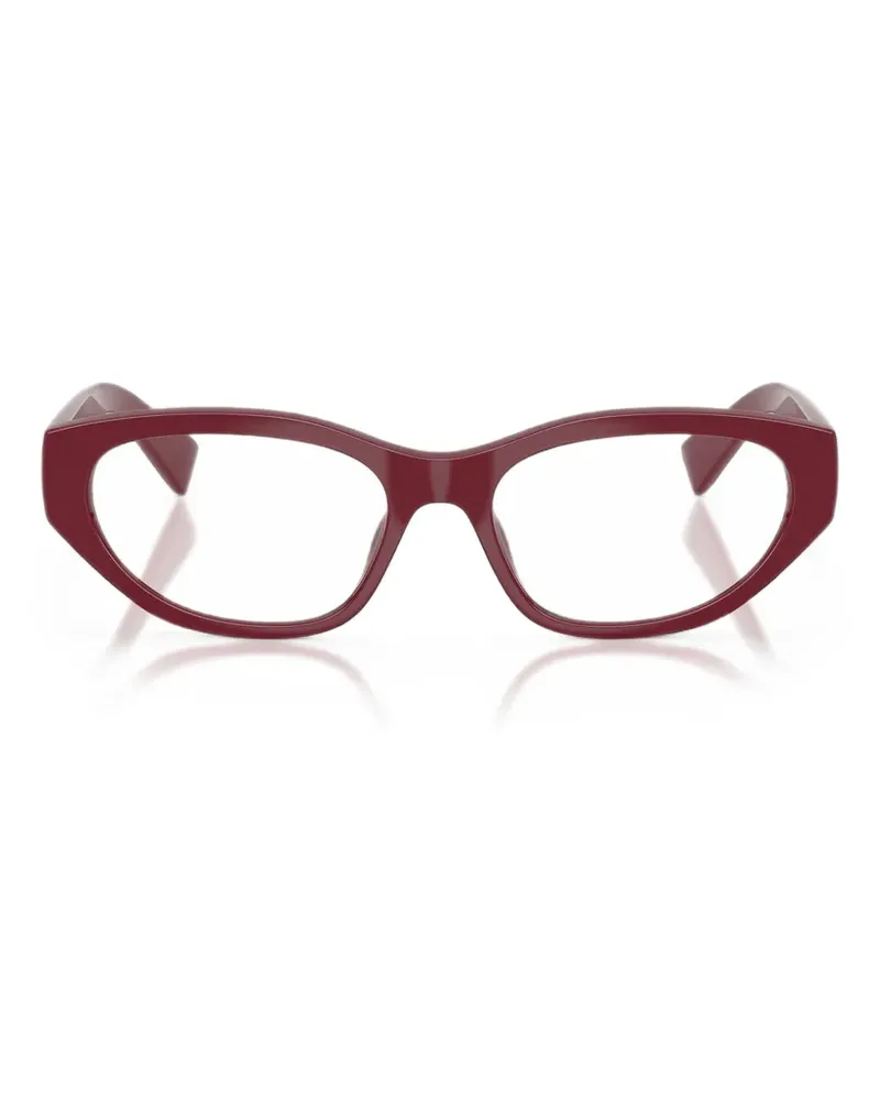 Miu Miu Brille mit rundem Gestell - Rot Rot