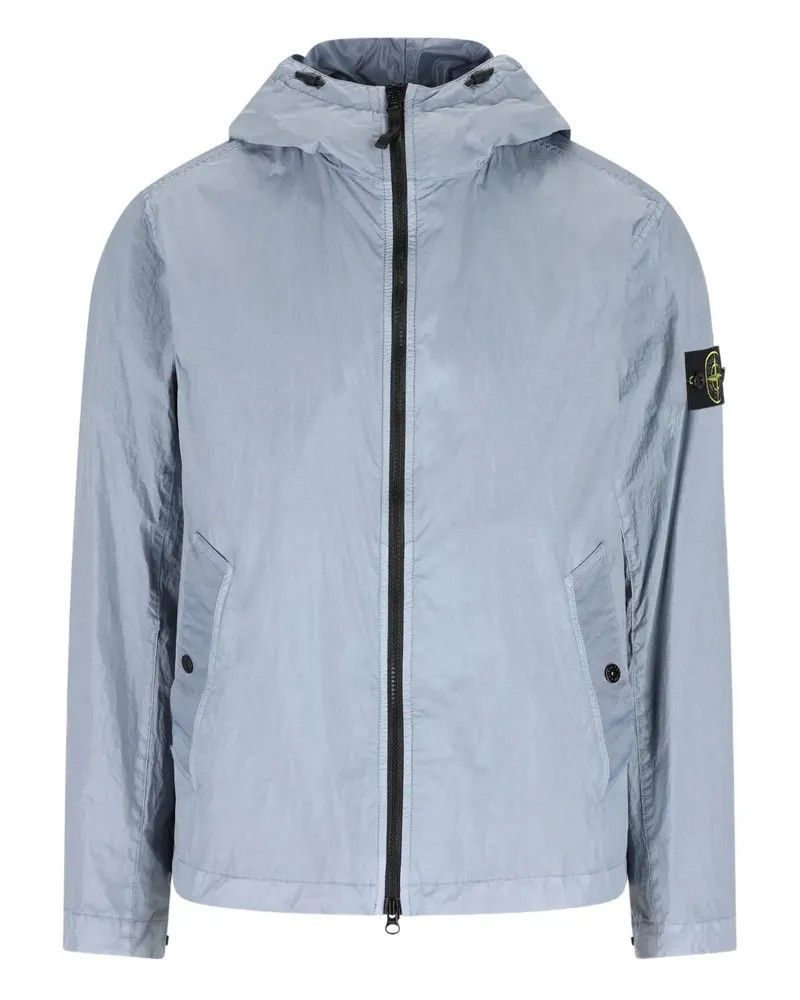 Stone Island Kapuzenjacke mit Reißverschluss - Blau Blau