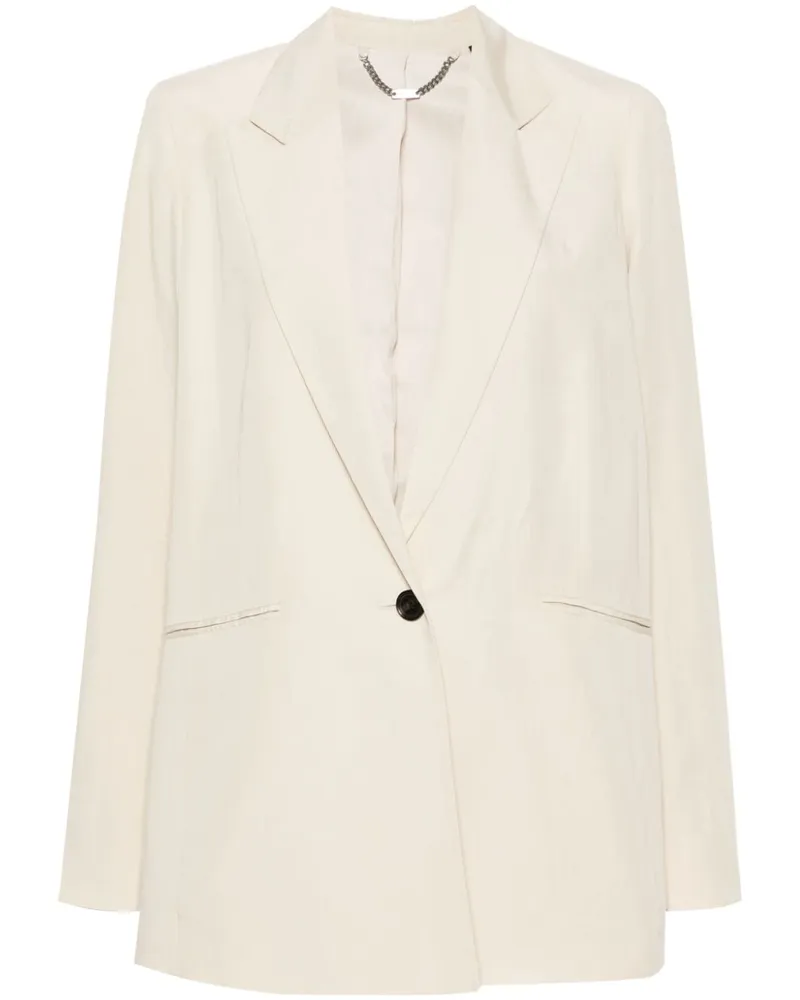 AllSaints Einreihiger Deri Lyn Blazer Nude