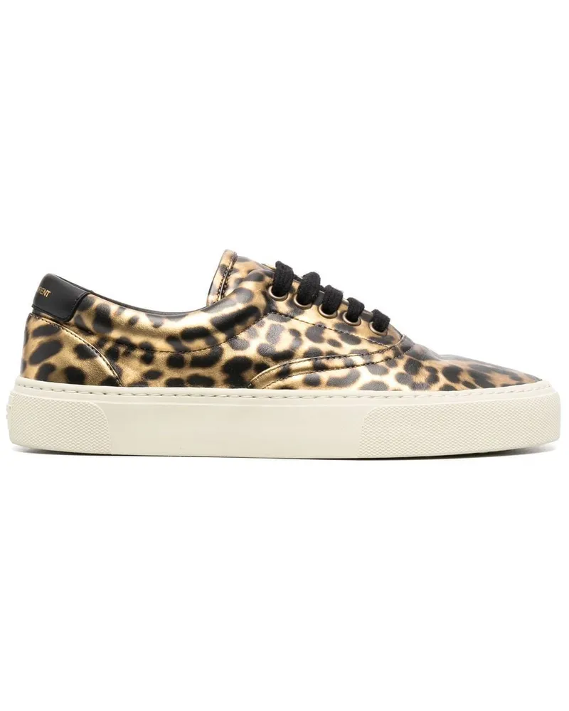 Saint Laurent Venice Sneakers - Gold Gold