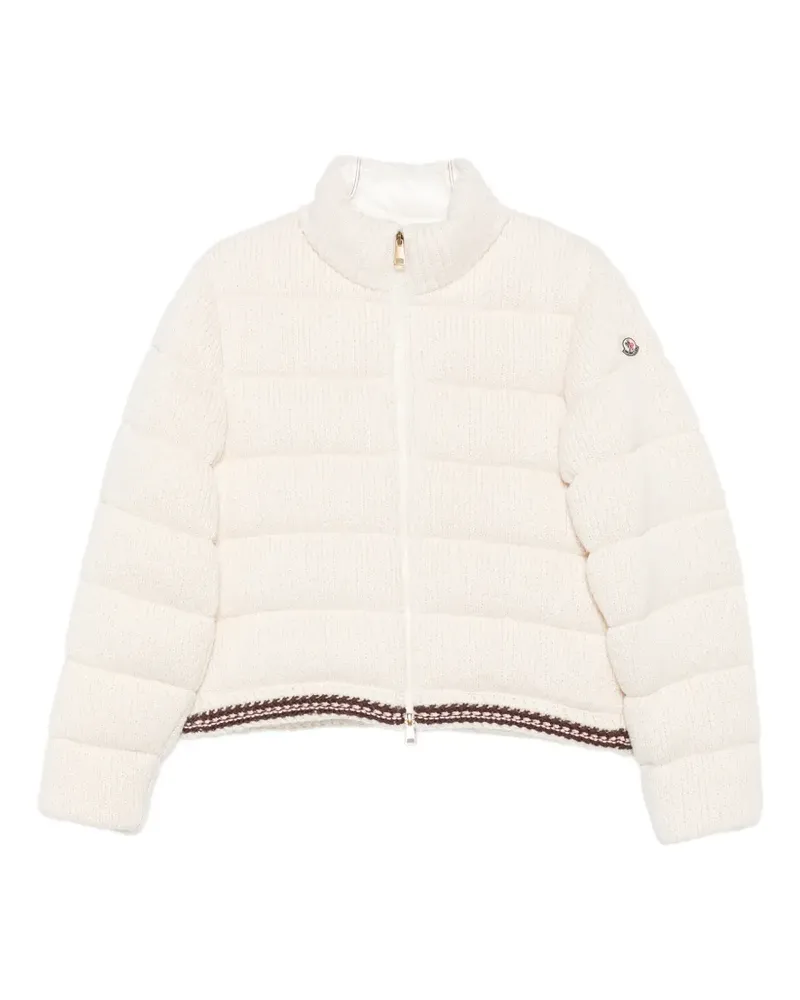 Moncler quilted knitted jacket - Nude Nude