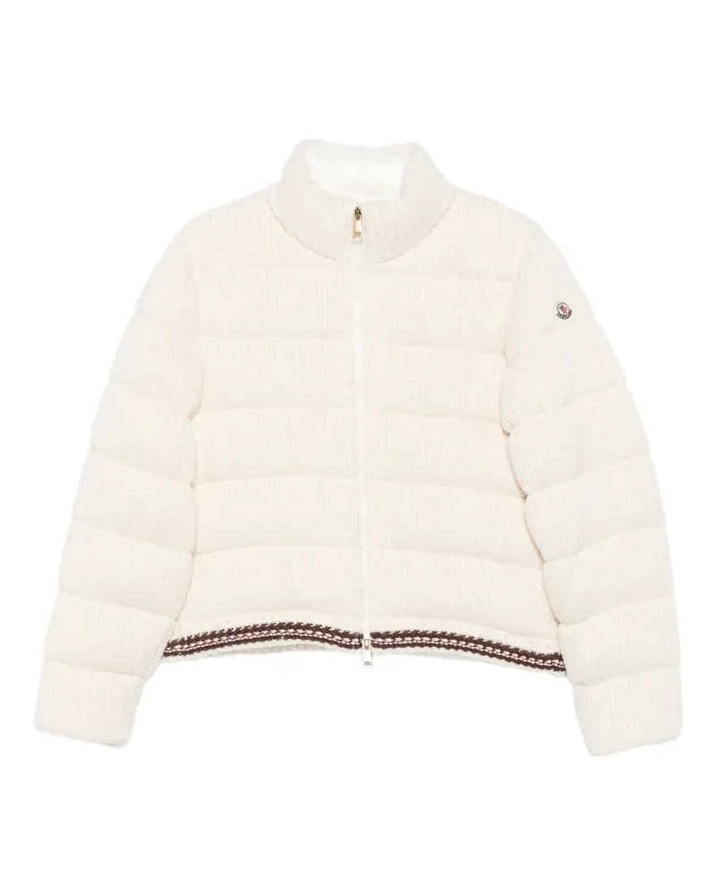 Moncler quilted knitted jacket - Nude Nude