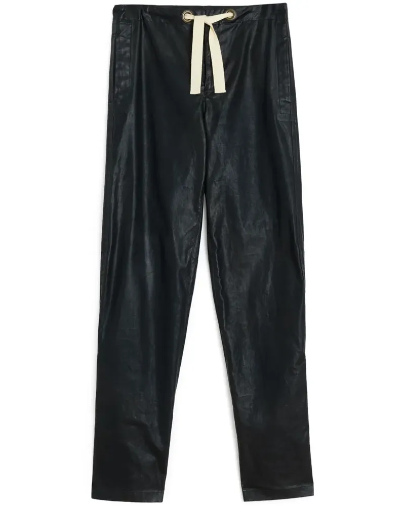 Christophe Lemaire Gerade Regenhose - Schwarz Schwarz