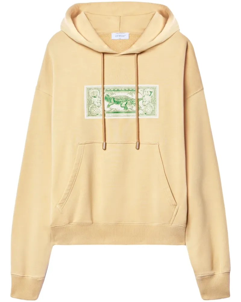 OFF-WHITE Banknote Arrow Hoodie - Nude Nude