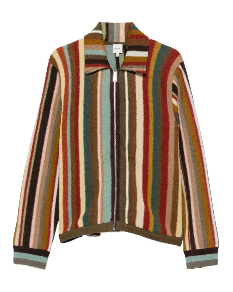 Paul Smith striped zip-up cardigan - Braun Braun