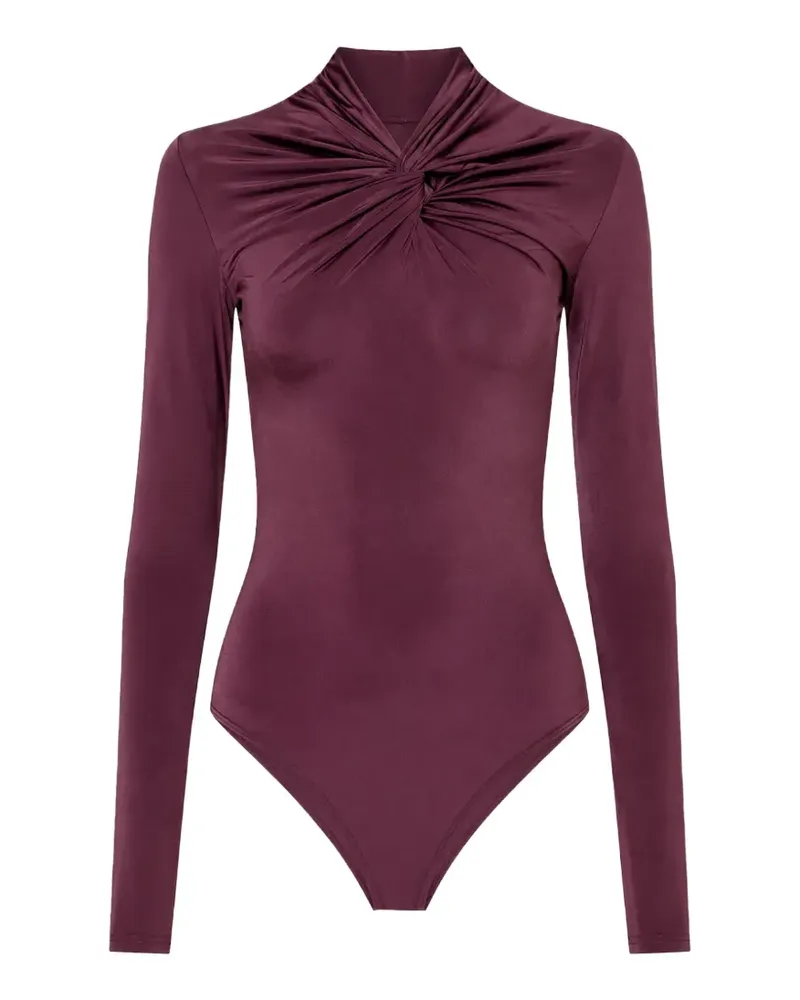 NISSA Drapierter Body - Violett Violett