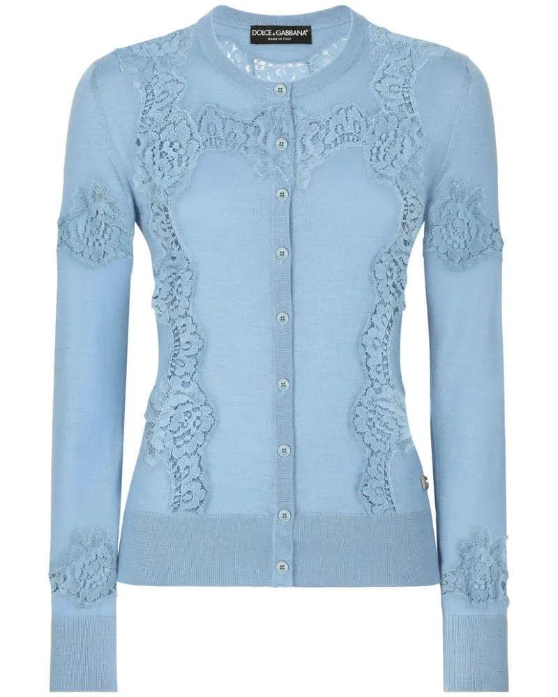 Dolce & Gabbana Cardigan mit Spitze - Blau Blau
