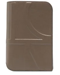 Totême Pass-Etui mit Monogramm-Prägung Braun