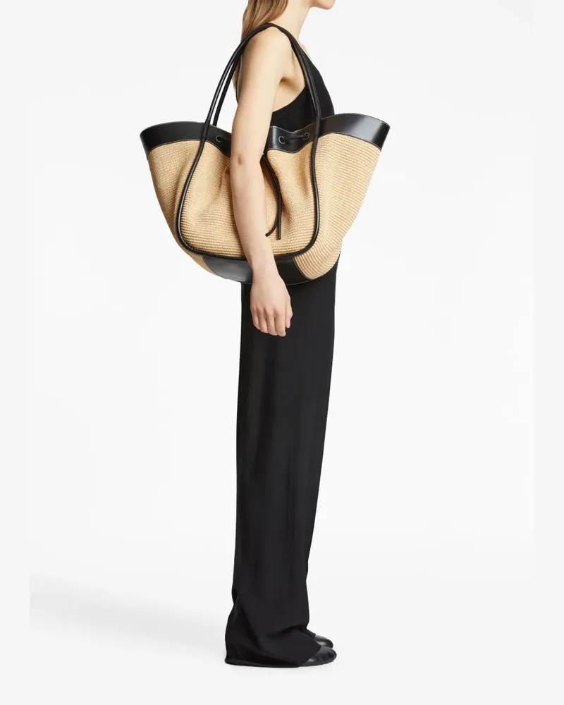 Proenza Schouler Handtasche aus Raffiabast - Nude Nude