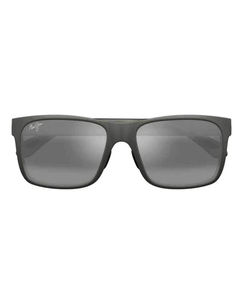 Maui Jim Eckige Sonnenbrille - Grau Grau