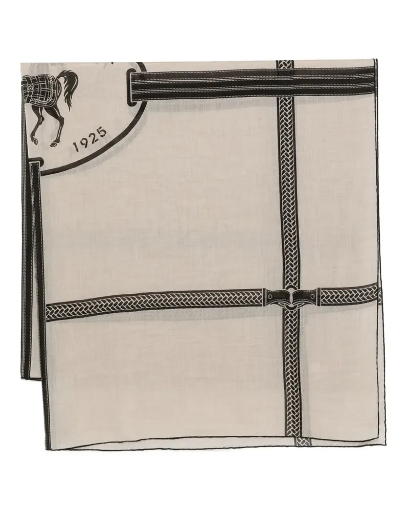 Fendi Schal mit Equestrian-Print - Nude Nude