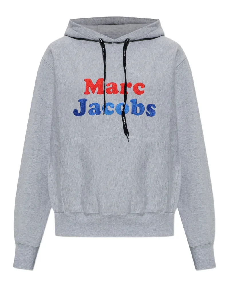 Marc Jacobs logo-embroidered hoodie - Grau Grau