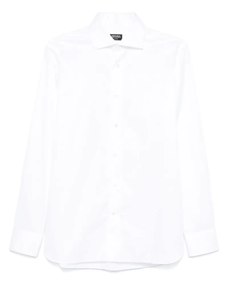 Ermenegildo Zegna Klassisches Hemd - Weiß Weiß