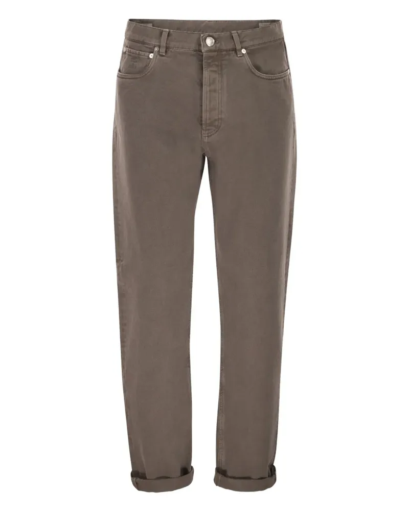 Brunello Cucinelli five-pocket jeans - Braun Braun