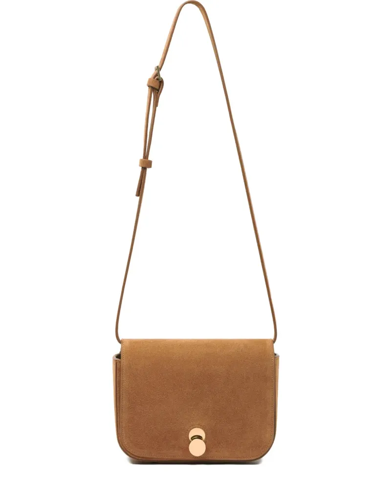 Fabiana Filippi Eclissi turnlock crossbody bag - Braun Braun