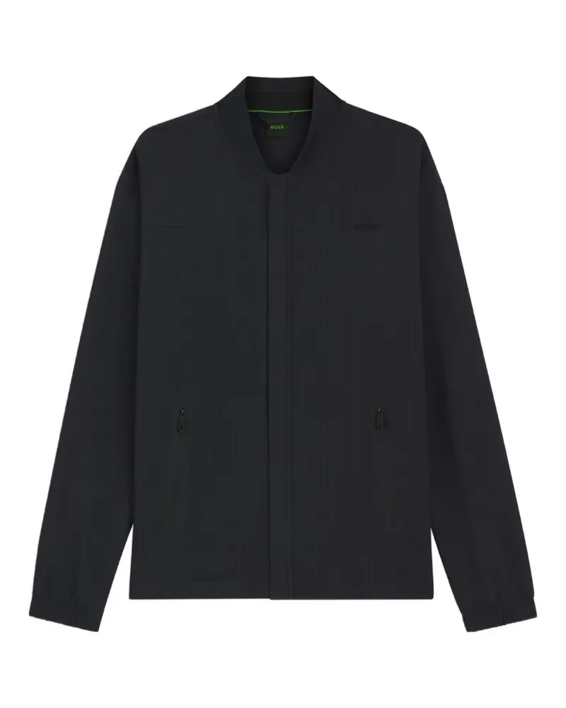 HUGO BOSS Terrace check-pattern bomber jacket - Blau Blau