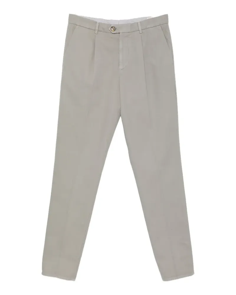 Brunello Cucinelli Straight-Leg-Hose mit Falten - Grau Grau