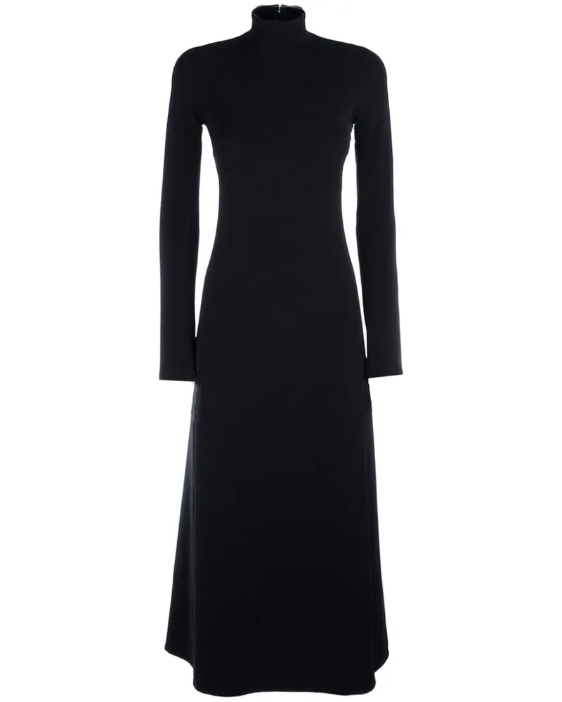 Balenciaga Kleid mit Rollkragen - Schwarz Schwarz