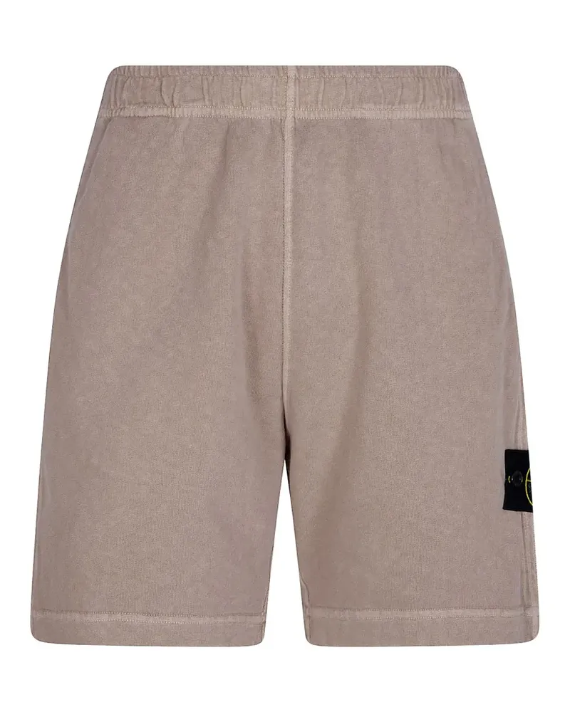 Stone Island elastic-waistband track shorts - Nude Nude