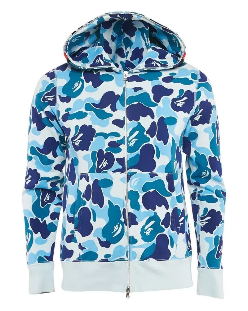 BAPE ABC Kapuzenjacke mit Camouflage - Blau Blau