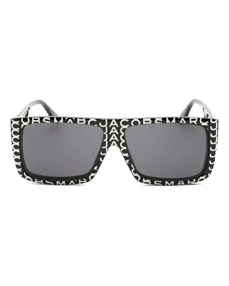 Marc Jacobs Gemusterte Brille - Schwarz Schwarz