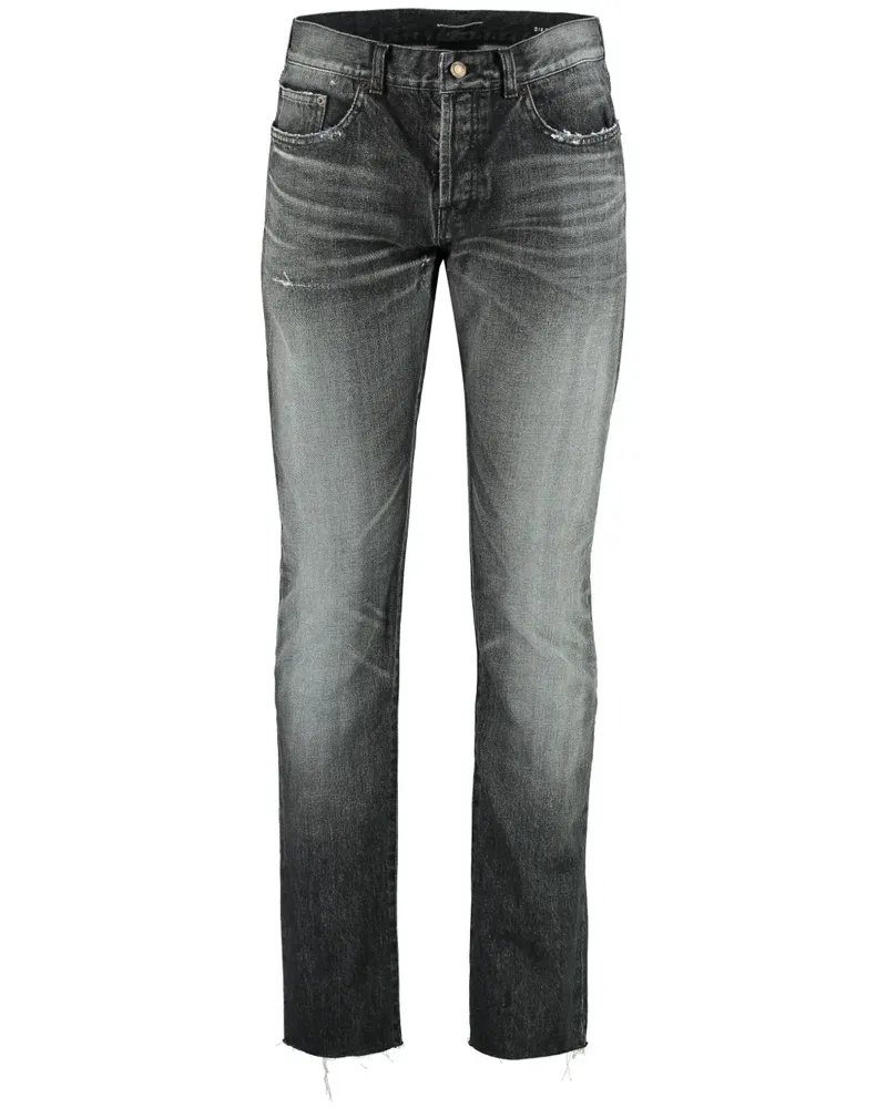 Saint Laurent Jeans mit geradem Bein - Grau Grau