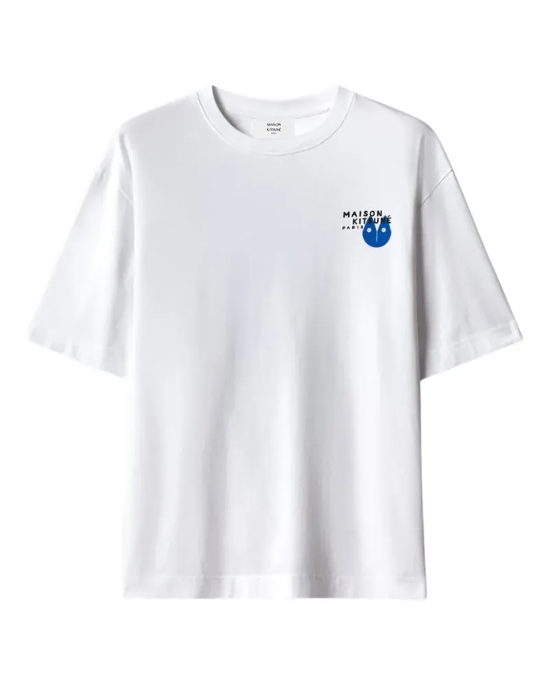 Kitsuné Fortune Fox puff-print T-shirt - Weiß Weiß