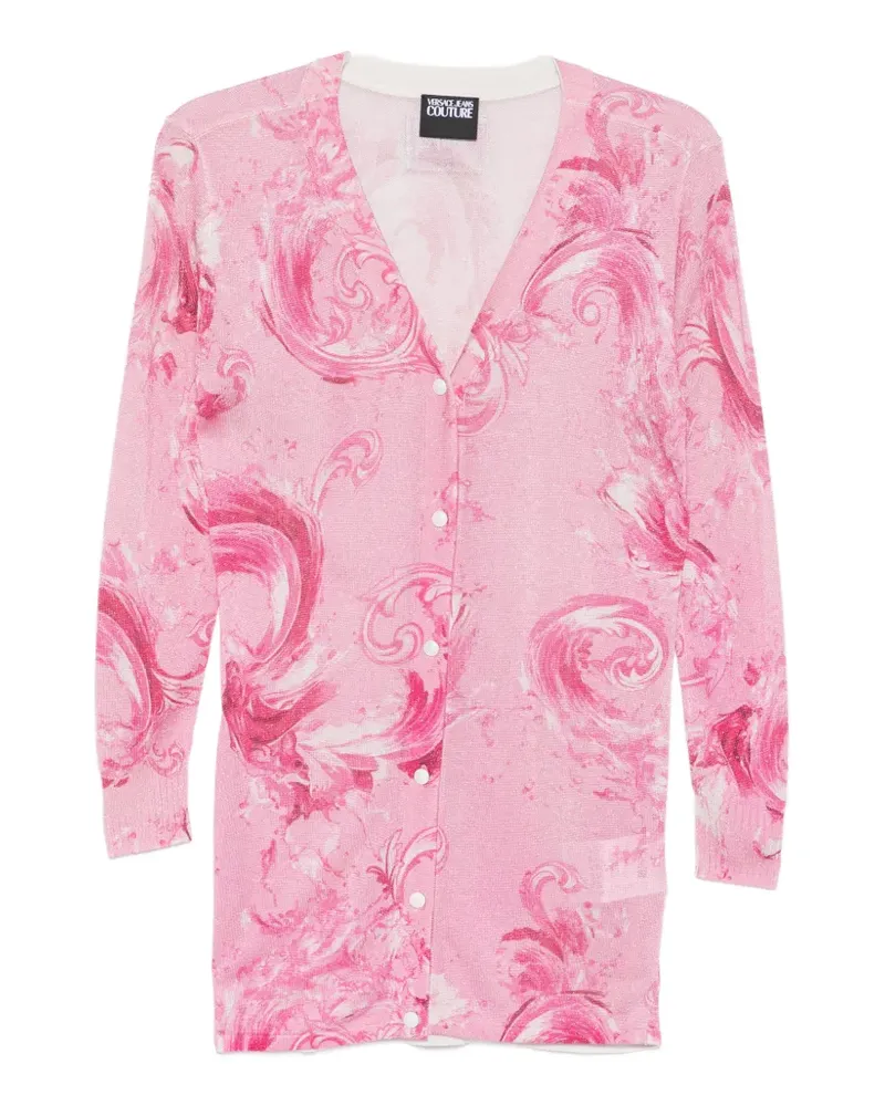 Versace Jeans buttoned cardigan - Rosa Rosa