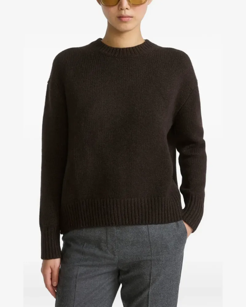 Yves Salomon Kaschmirpullover mit Rundhalsausschnitt - Braun Braun