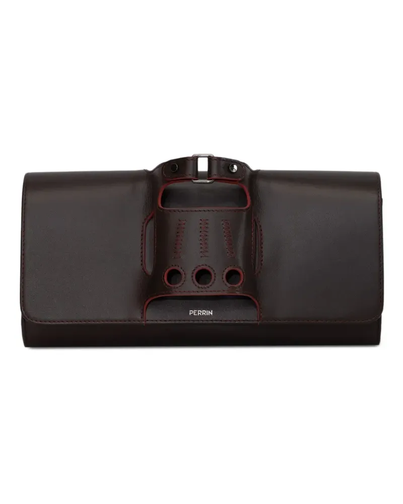 PERRIN PARIS Le Cabriolet Glove Clutch - Braun Braun