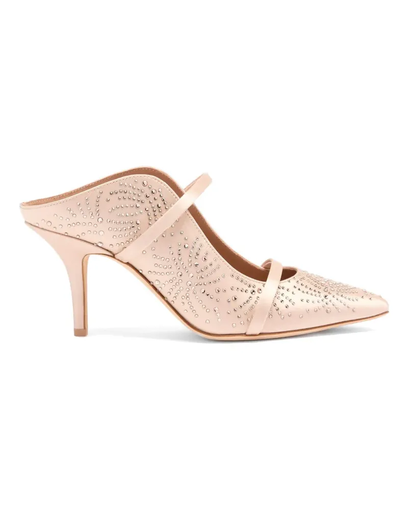 Malone Souliers Maureen crystal-embellished mules - Nude Nude