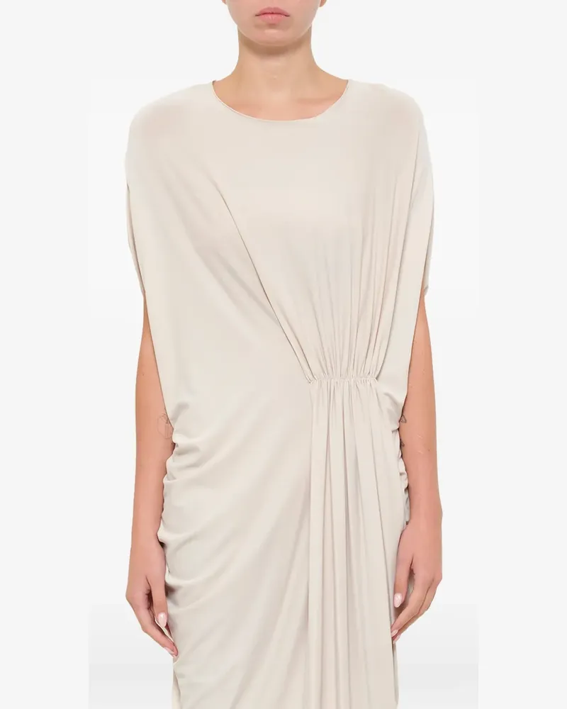 Lanvin draped midi dress - Weiß Weiß