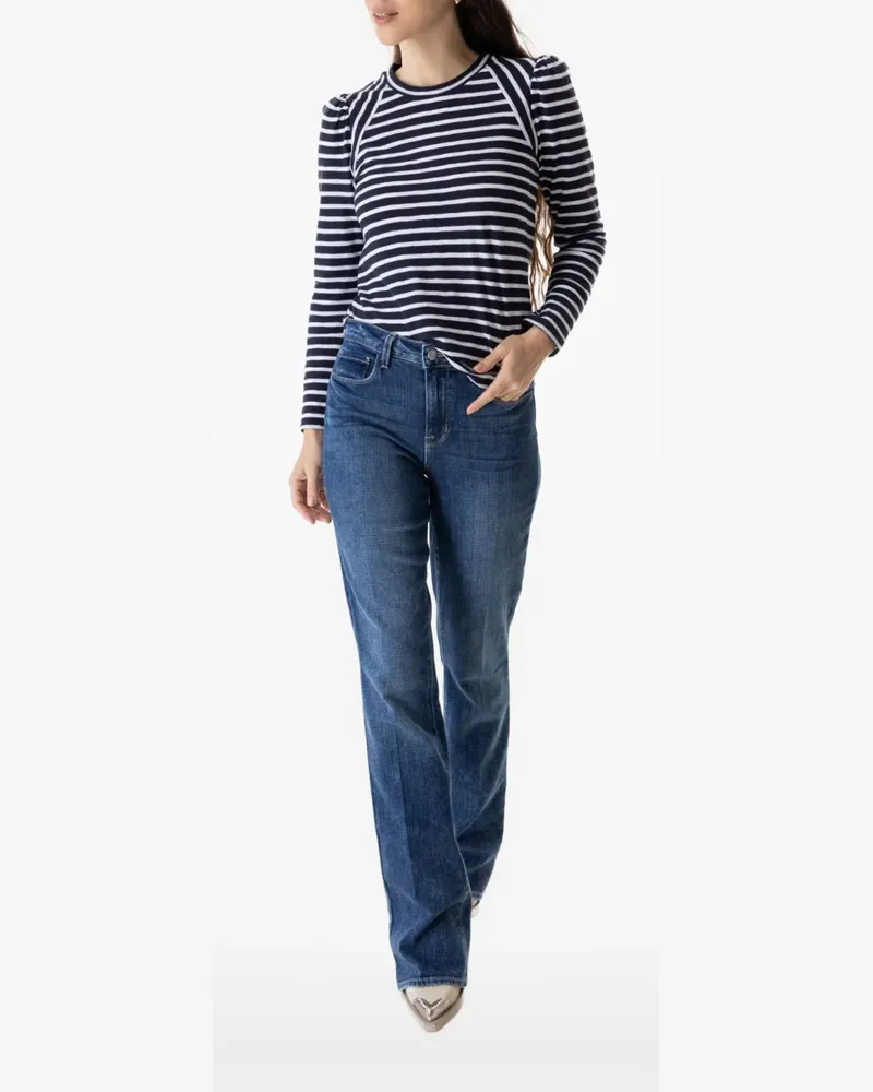 Veronica Beard Gestreiftes T-Shirt - Blau Blau