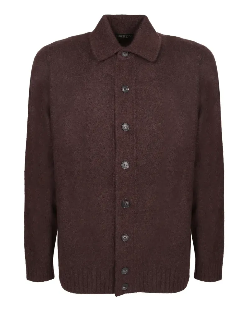 Dell'oglio Cardigan mit Knopfleiste - Braun Braun