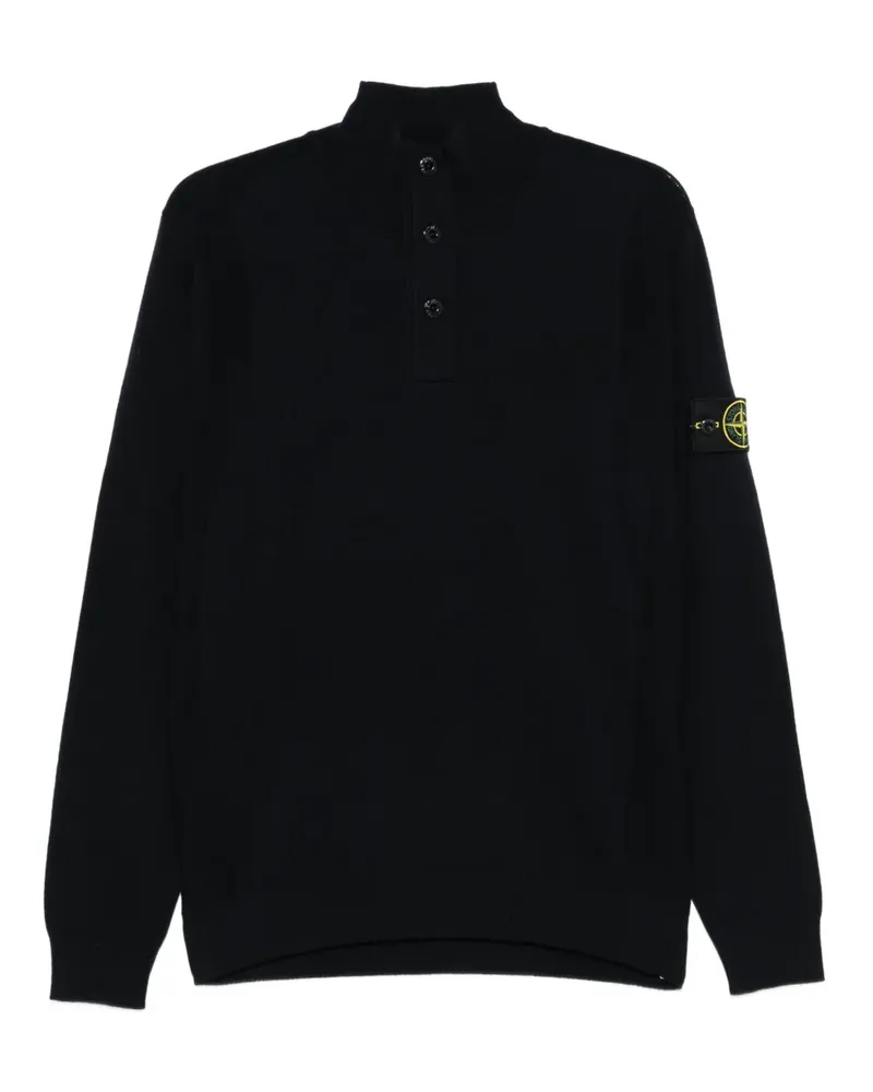 Stone Island Pullover mit Stehkragen - Blau Blau