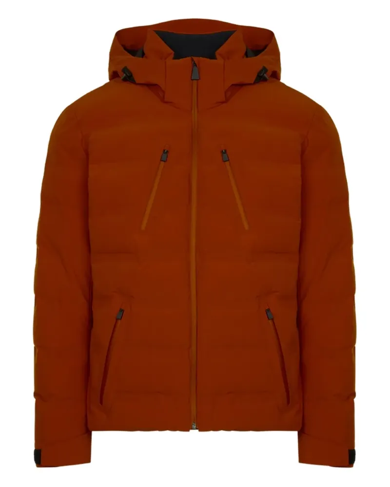 Aztech Mountain hooded nuke ski jacket - Orange Orange