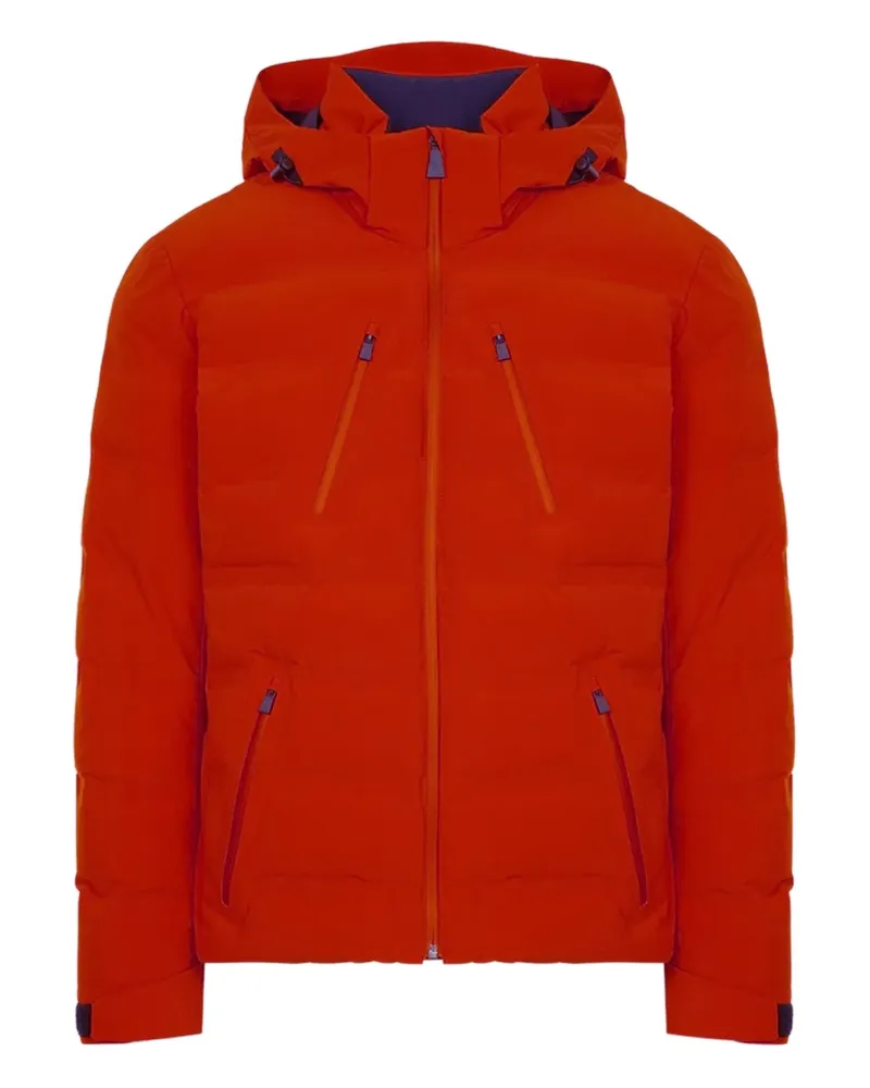 Aztech Mountain hooded nuke ski jacket - Orange Orange