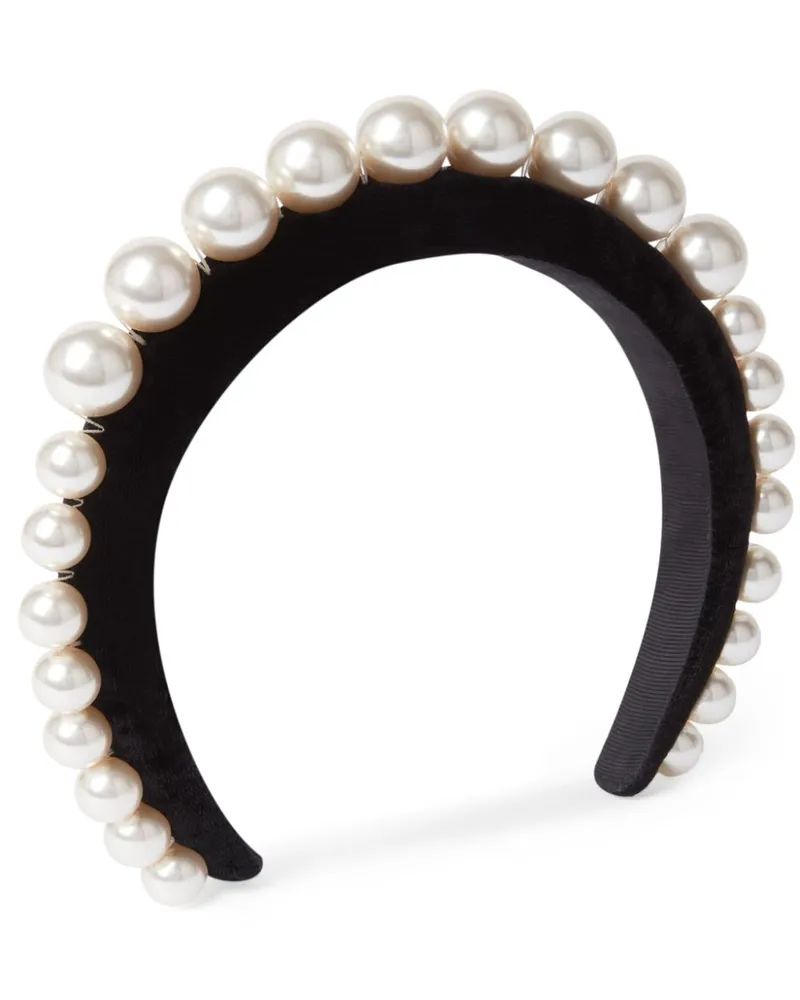 Nina Ricci Haarreif mit Perlen - Schwarz Schwarz