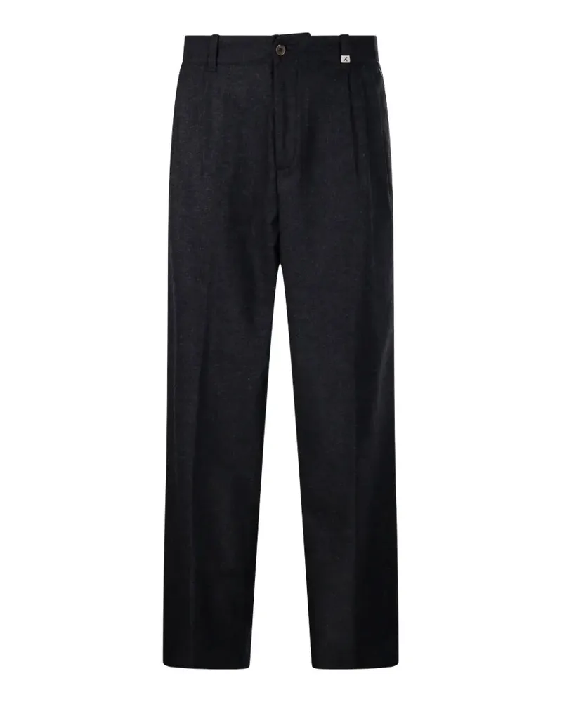 MYTHS Bundfaltenhose mit geradem Bein - Grau Grau