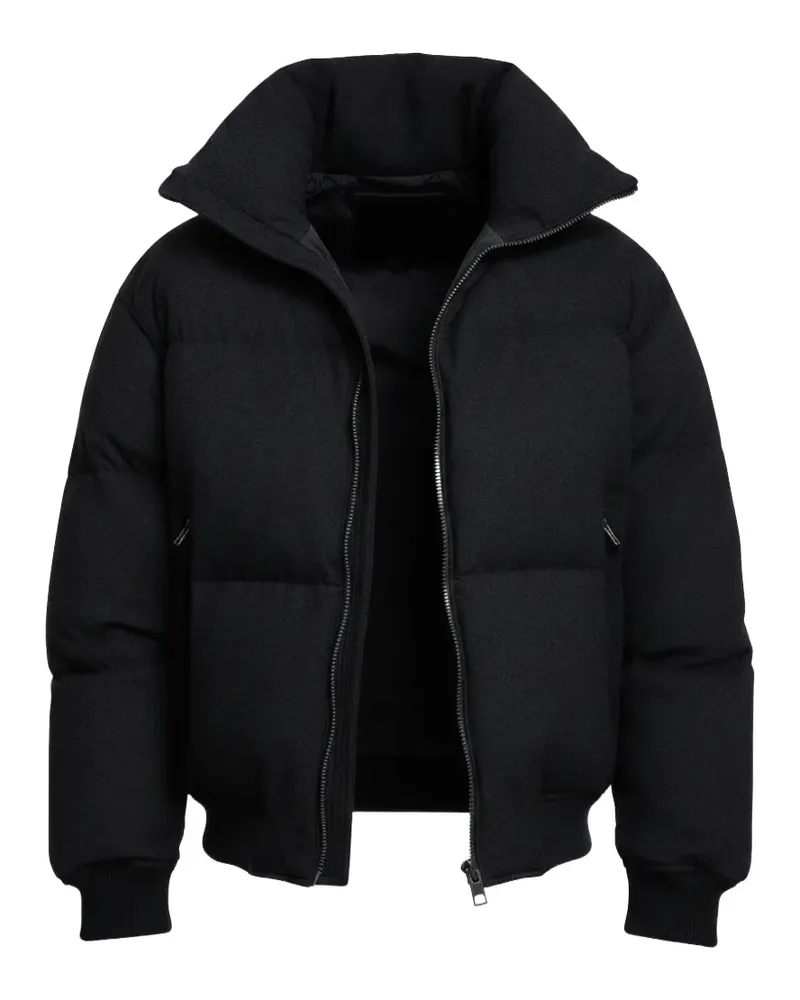 HUGO BOSS Steppjacke mit weitem Kragen - Schwarz Schwarz