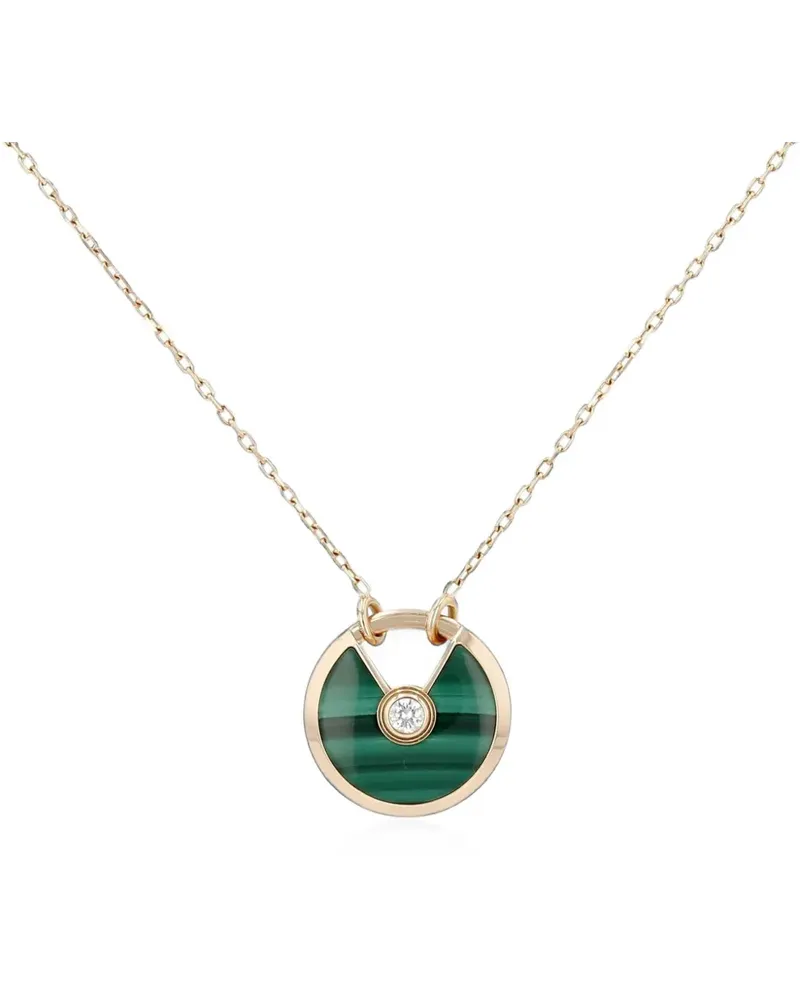 Cartier Amulette malachite and diamond necklace - Rosa Rosa