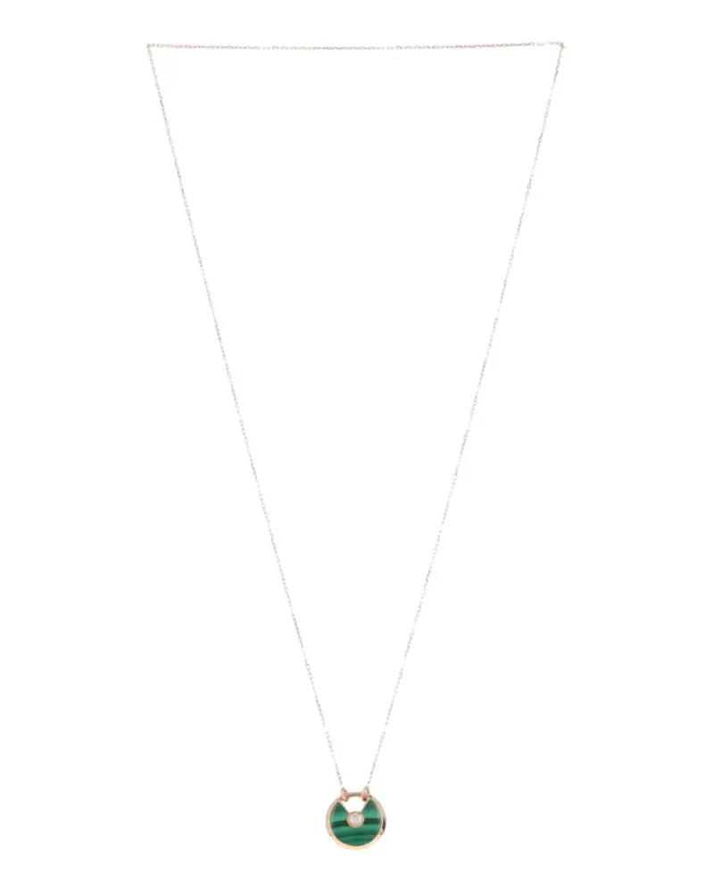 Cartier Amulette malachite and diamond necklace - Rosa Rosa