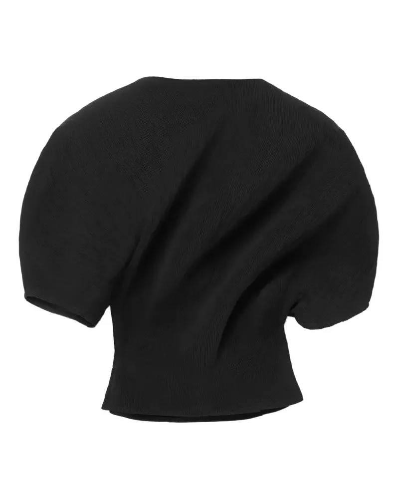 Séfr Naomi draped crinkled blouse - Schwarz Schwarz