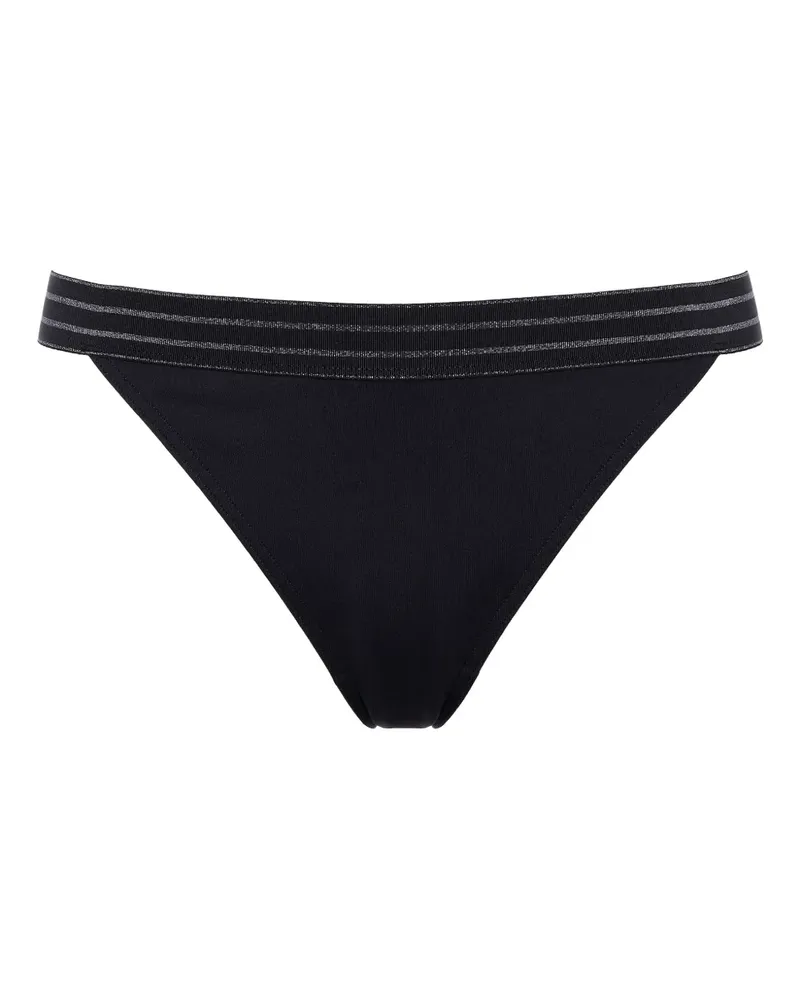 Eres Rayonnant Bikinihöschen mit gestreiftem Bund - Schwarz Schwarz