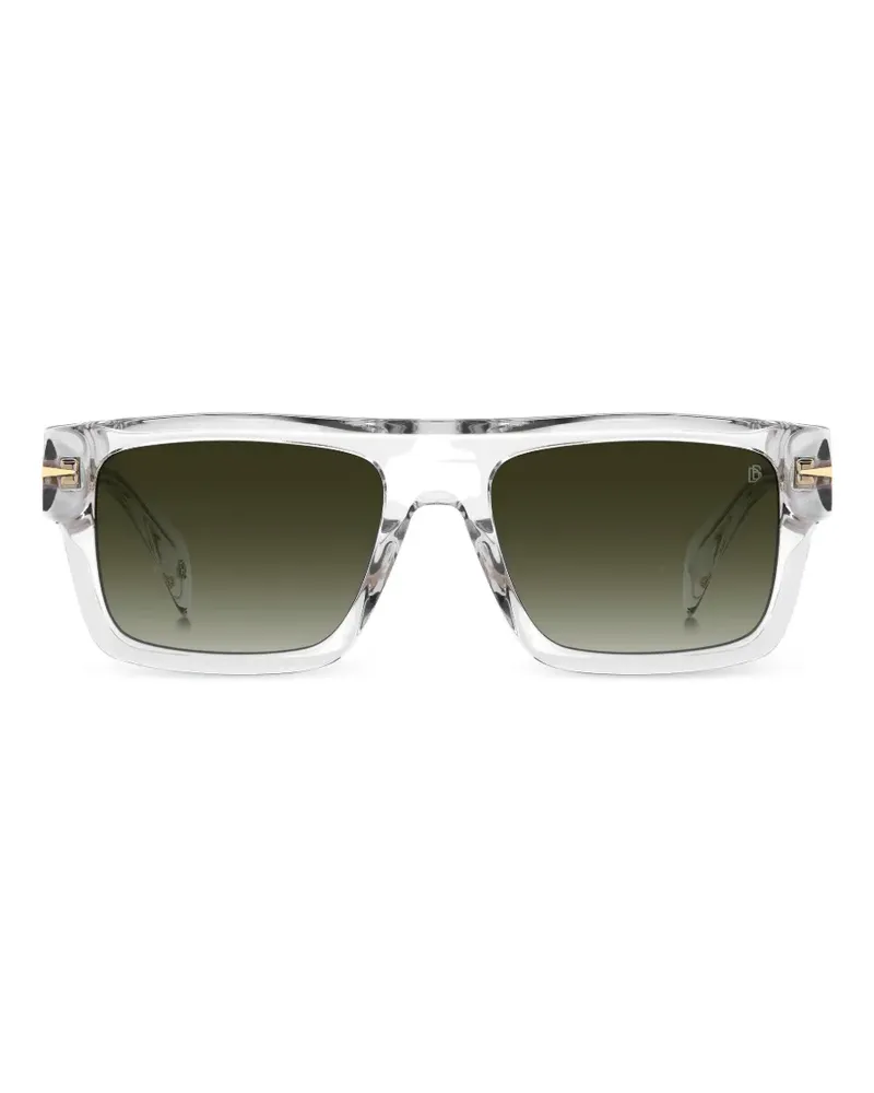 EYEWEAR by DAVID BECKHAM Sonnenbrille mit eckigem Gestell - Weiß Weiß