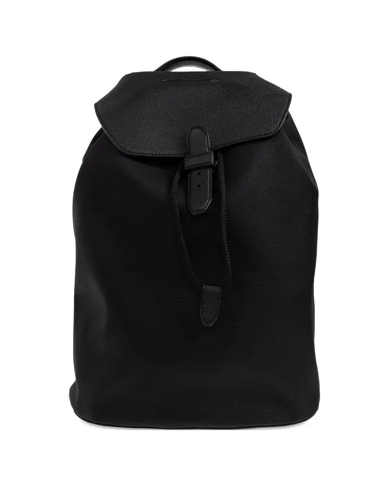 Brioni Rucksack mit Kordelzug - Schwarz Schwarz