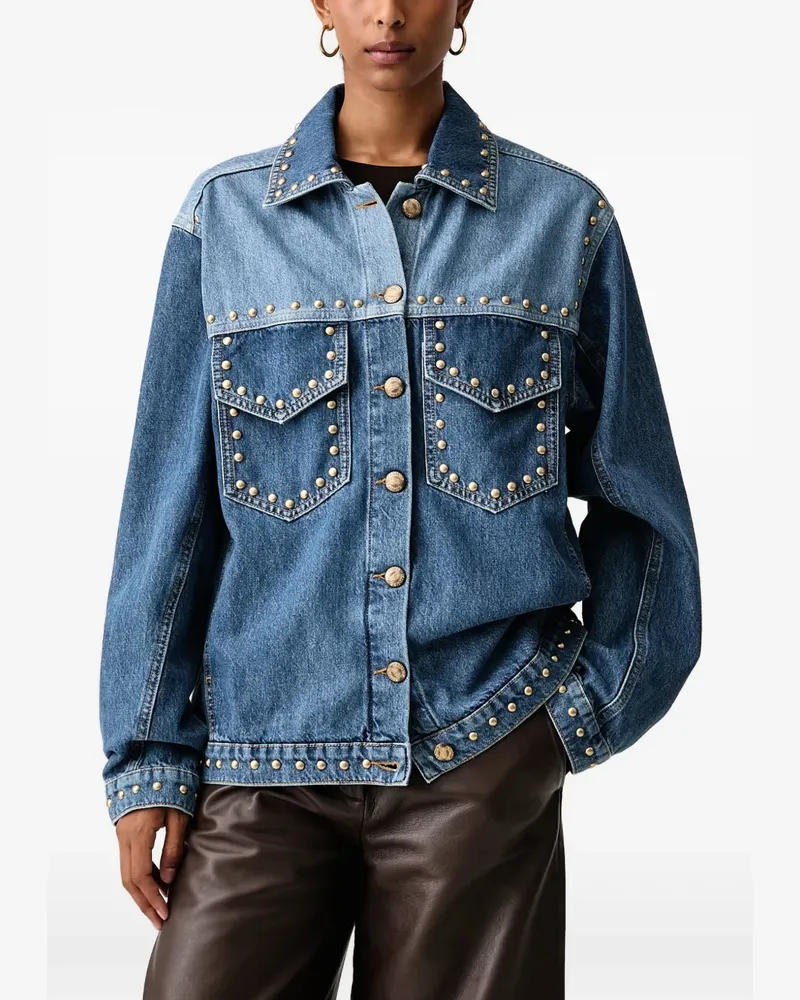 FARM Rio Jeansjacke mit Nieten - Blau Blau