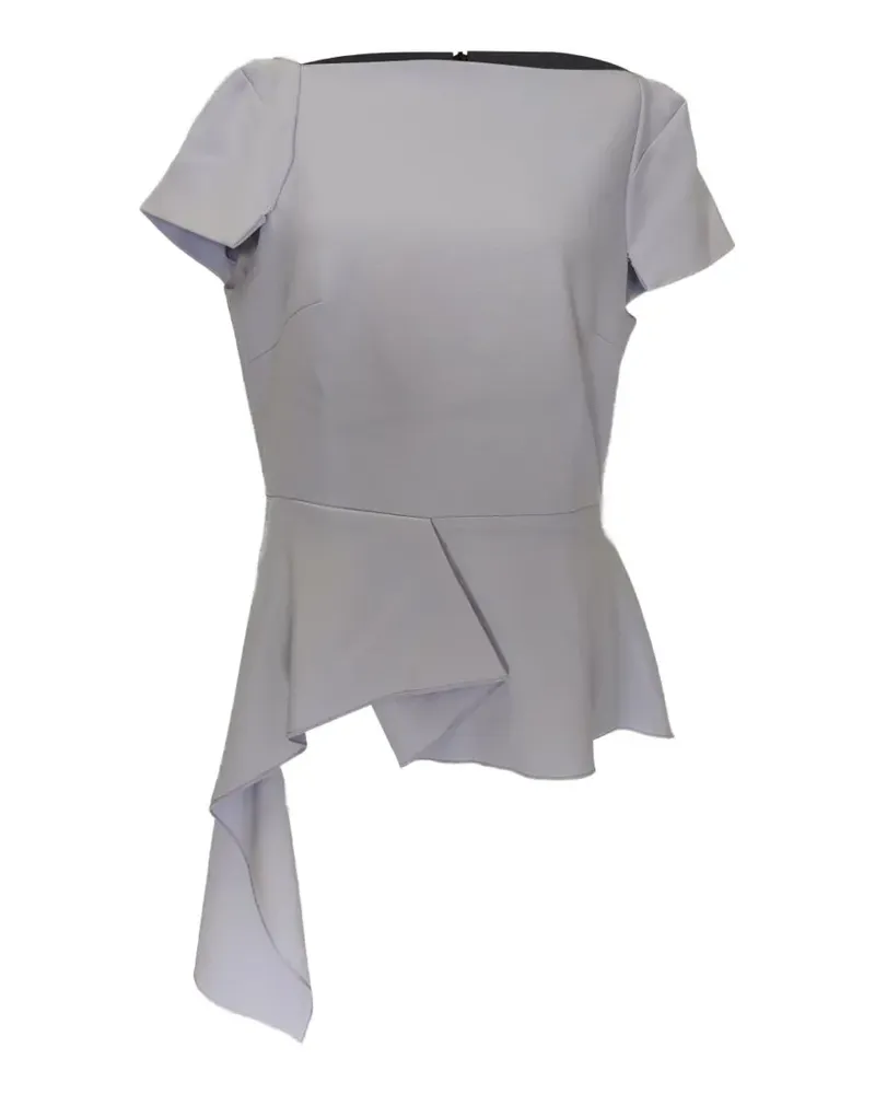 Roland Mouret Newhall draped peplum top - Violett Violett